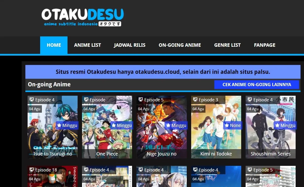 Nonton Anime di Otakudesu